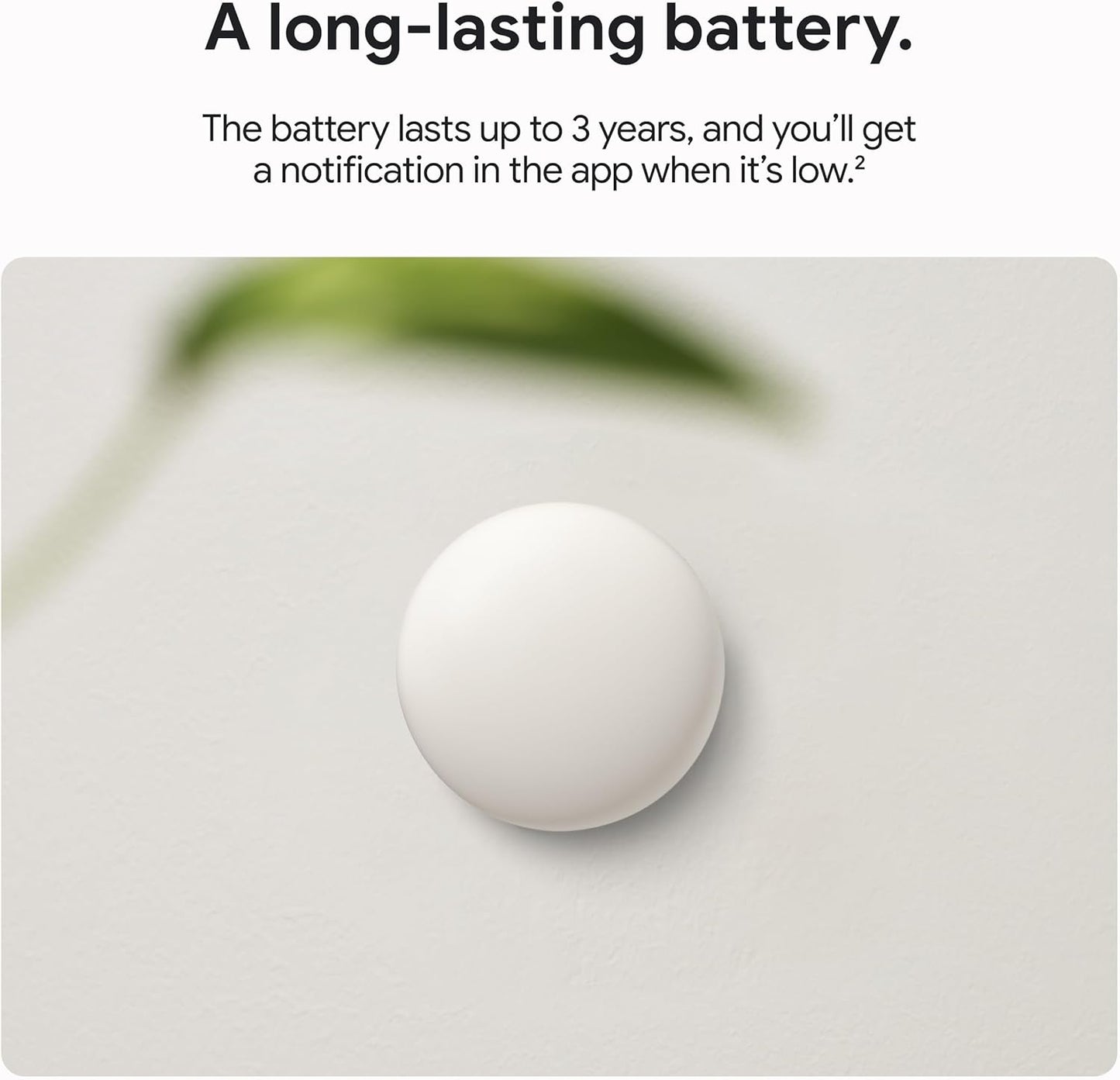 Google - Nest Temperature Sensor (2nd gen) 1-pack - Porcelain GA05552-US