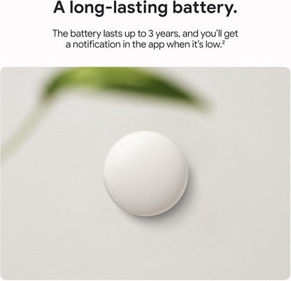 Google - Nest Temperature Sensor (2nd gen) 1-pack - Porcelain GA05552-US