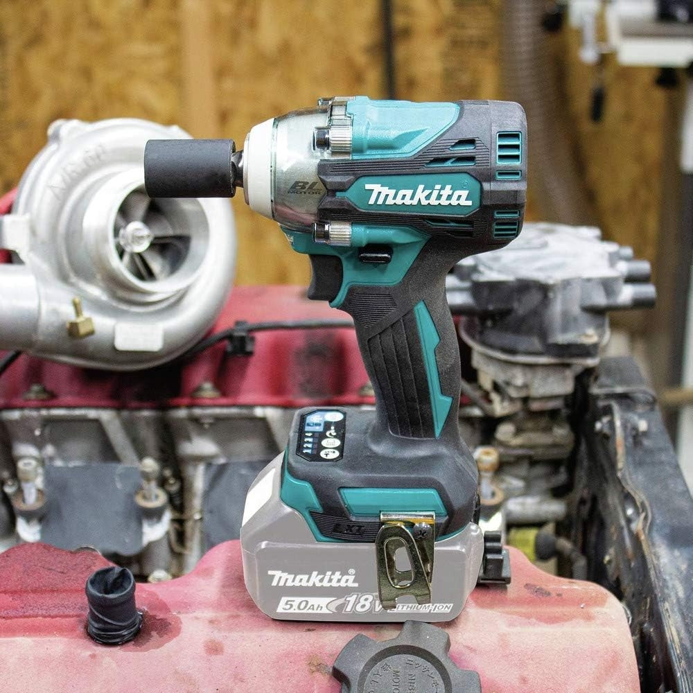 Makita XWT15Z 18V LXT Lithium-Ion Brushless Cordless 4-Speed 1/2" Sq. Drive Impact Wrench w/Detent Anvil, Tool Only