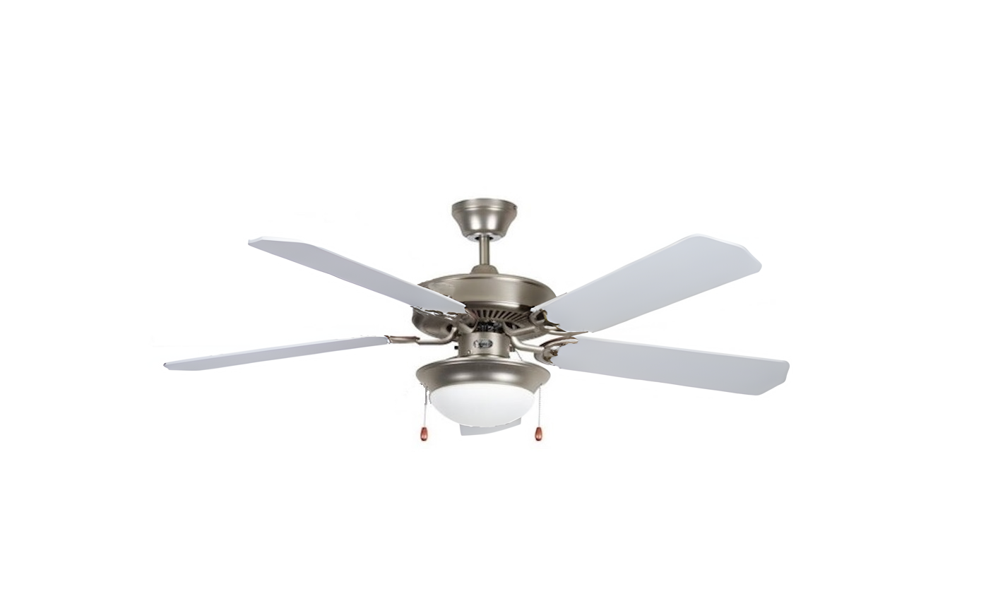 Concord Heritage Home 52" Satin Nickel LED Indoor Ceiling Fan Light Kit 5-Blade 52HEF5SN-MB-LED