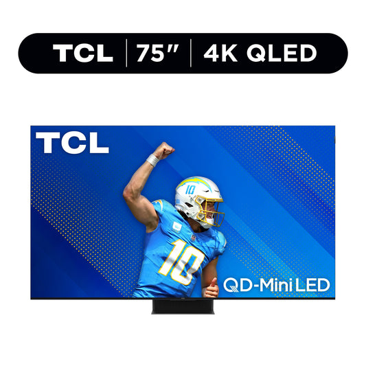 TCL 75" Q Class 4K UHD HDR QD-Mini LED Smart TV with Google TV (2024) – 75QM851G