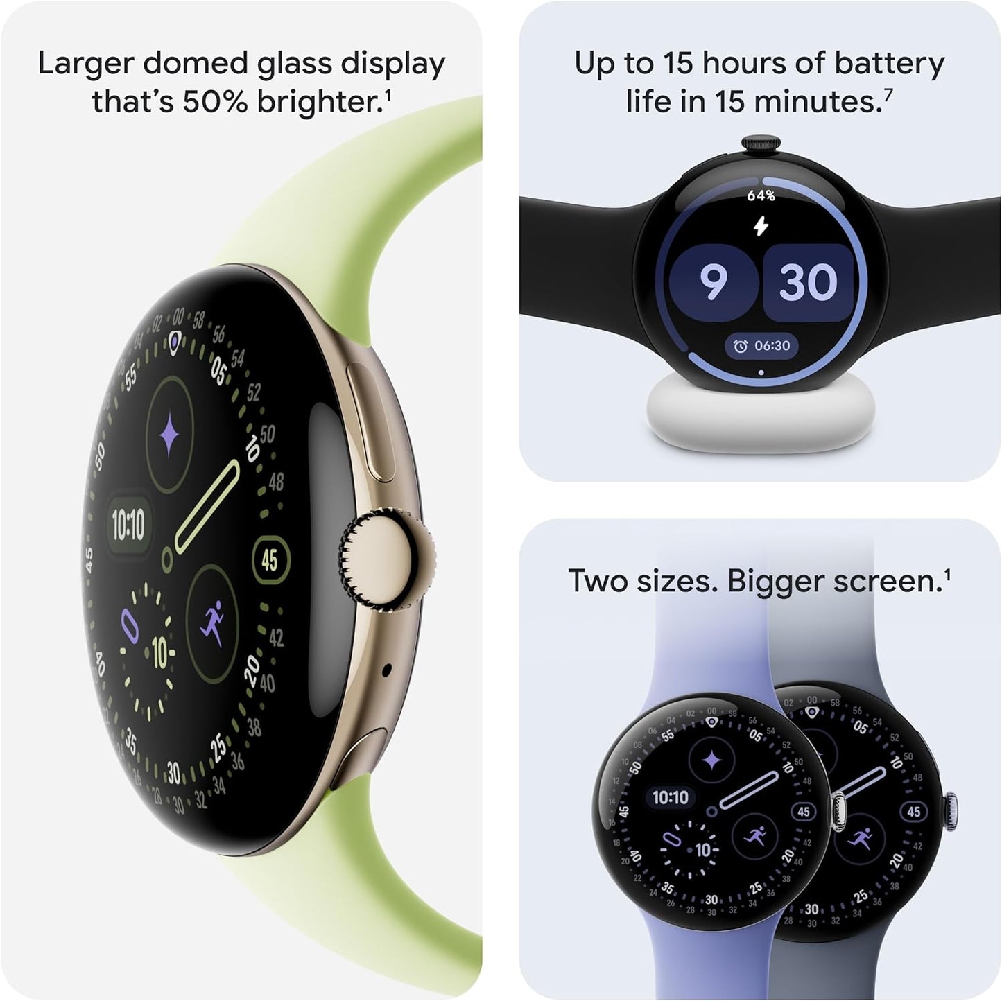 Google Pixel Watch 4 (45mm) Wi-Fi Satin Moonstone Case - Moonstone Band - (2025) GA10850-US