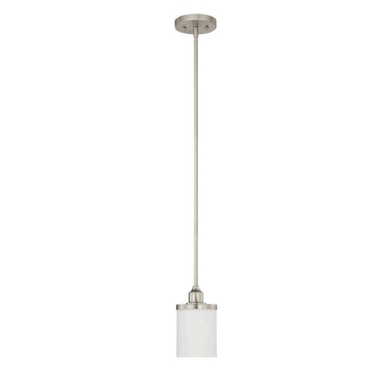 Sunset 1-Light 100W MB Mini Pendant - Bright Satin Nickel F21010-80