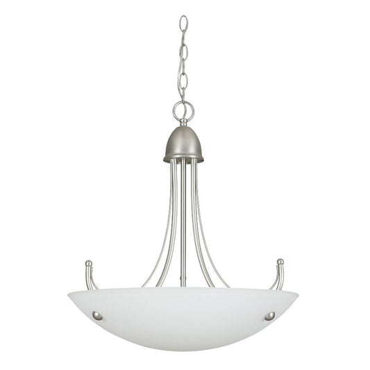 Sunset Lighting F2484-53 Tempest - 3-Light Bowl Pendant 20" Satin Nickel