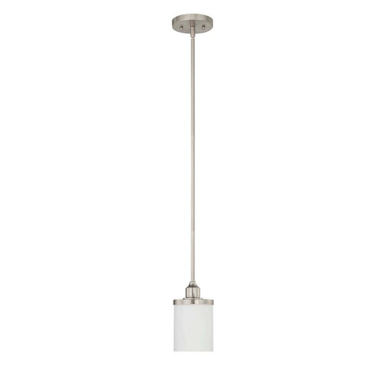 Sunset 1-Light 100W MB Mini Pendant - Bright Satin Nickel F21010-80