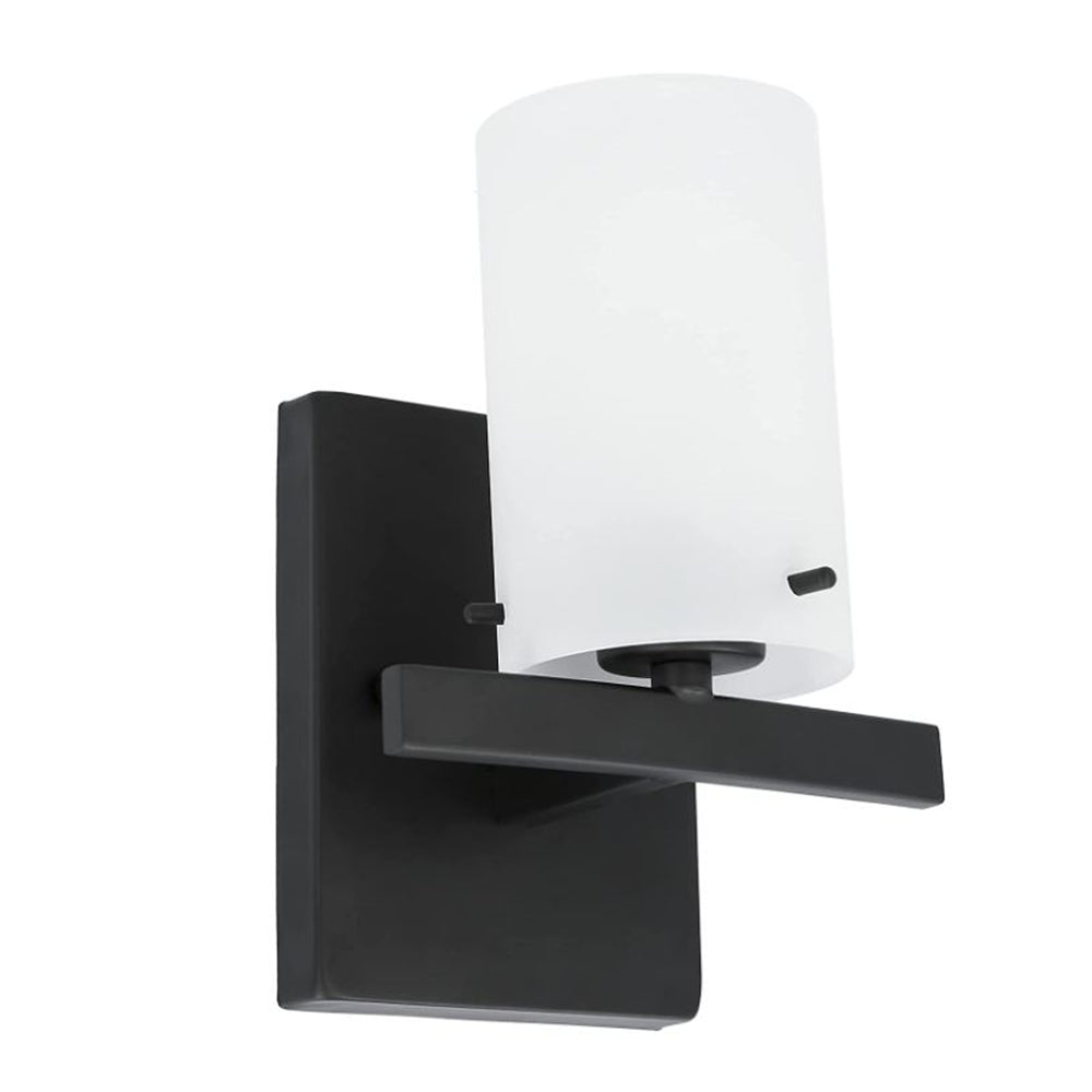 Luminance Boca Boca Vanity 1-Light Wall Sconce Black Bathroom Decor Fixture  F2531-31