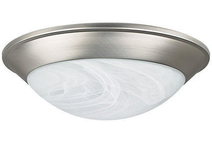 Luminance F7176-53  1-Light Traditional Flush Mount Ceiling Light in Satin Nickel