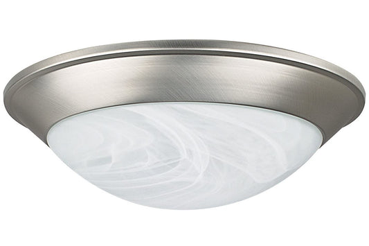 Luminance F7176-53  1-Light Traditional Flush Mount Ceiling Light in Satin Nickel