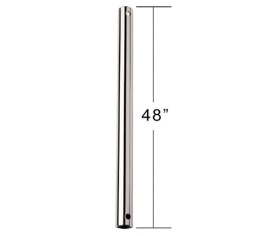 Kathy Ireland Luminance 48" downrod Ceiling Fan Downrod 0.5" Polished Nickel Steel Indoor CFDR4PN