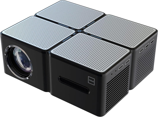 RCA RPJ167 WiFi Bluetooth Projector 4K Supported - HD Outdoor Projector 680ANSI Native 1080P, Movie Projector for TV Stick, PS5, Laptop