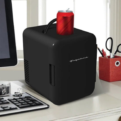 Frigidaire Mini Portable Compact Fridge Cools & Heats, 4 Liter Capacity EFMIS139-BLACK-COM
