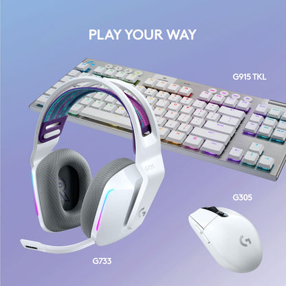Logitech G G733 LIGHTSPEED Wireless RGB Gaming Headset White 981-000882