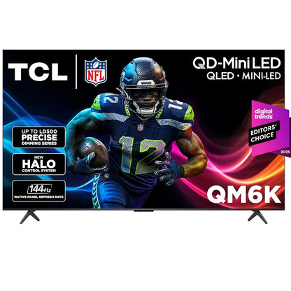 TCL - 65" Class QM6K Series 4K UHD HDR QD Mini LED Smart TV with Google TV (2025)