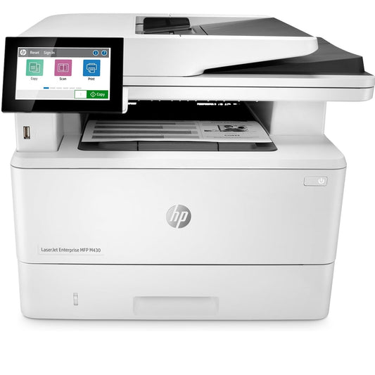 HP LaserJet Enterprise MFP M430f Monochrome All-in-One Printer with Built-in Ethernet & 2-Sided Printing 3PZ55AR,White