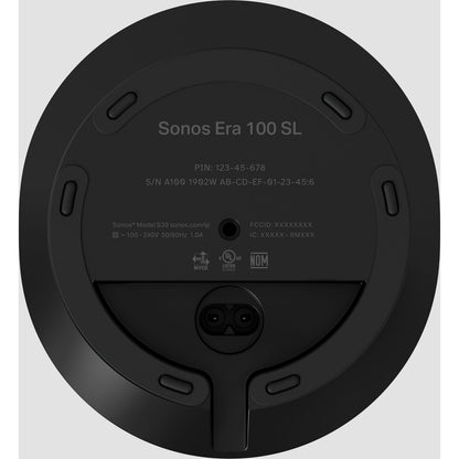 Sonos Era 100 SL Compact, Microphone-Free Speaker - Black E10SLUS1BLK