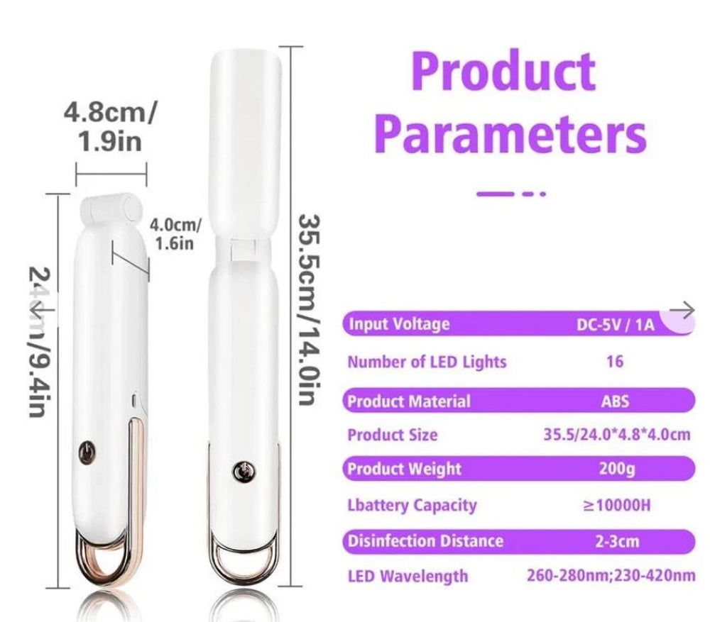 Sausen LED Handheld Deep Ultraviolet Disinfection & Sterilization Stick HK015