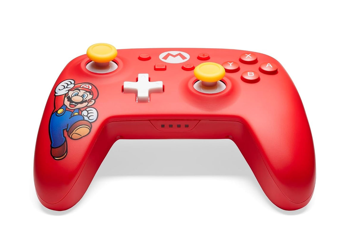 PowerA Core Wireless Controller for Nintendo Switch Mario Joy: Ergonomic Bluetooth Controller NSGP0309-01V