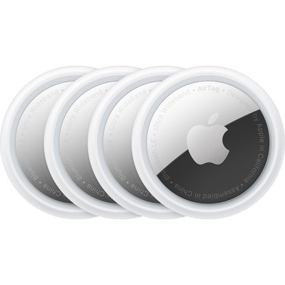 Apple AirTag (4-Pack) - Silver MX542LL/A, Works with Apple's Find My App