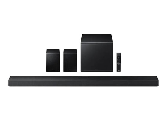 Samsung Q-Series 5.1.2 Ch Soundbar with Subwoofer and Rear Speakers Titan Black HW-QS750F