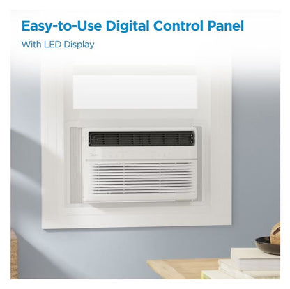 Midea Smart 12,000 BTU 550 Sq. Ft. Window Air Conditioner, 3-in-1 Comfort: get cooling, dehumidification, & fan modes, with Air Directional Louvers MAW12S1JWT-B