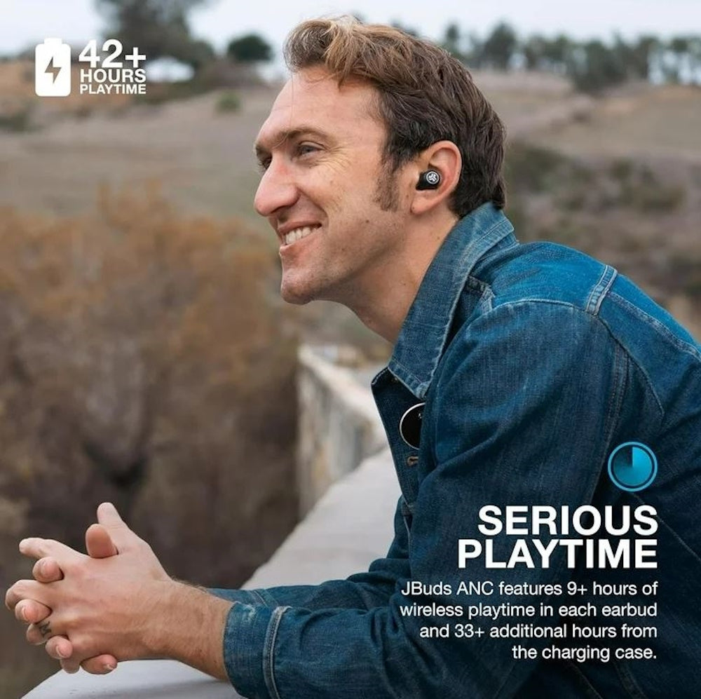 JLab JBuds ANC 3 True Wireless Noise-Canceling Earbuds Black EBJBANCRBLK82