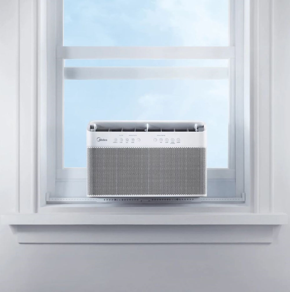 Midea 12,000 BTU DOE U-Shaped Smart Window Air Conditioner, for spaces up to 550 sq. ft. MAW12AV1QWT-C