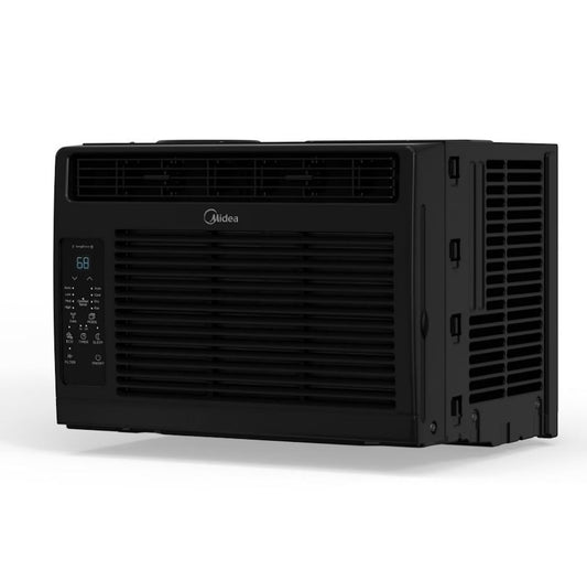 Midea 5,000 BTU Window Air Conditioner with Remote, 150 Sq ft, Black, 3 cooling modes and 3 fan speeds - MAW05R1WBL-T