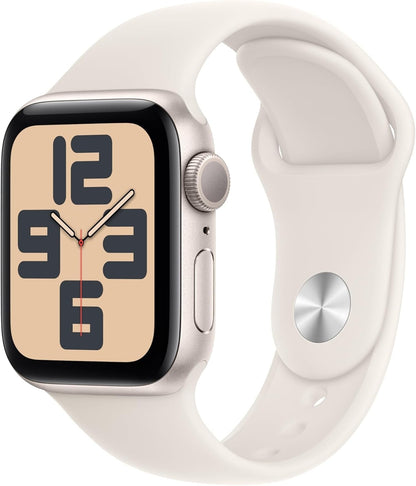 Apple Watch SE 2nd Gen GPS 40mm Aluminum Case Starlight Sport Band S/M MXEF3LL/A