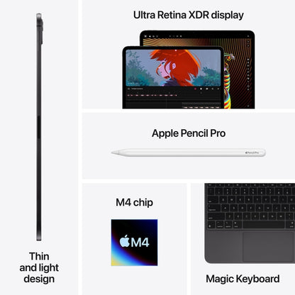 Apple 13" iPad Pro M4 Chip OLED Display 256GB Wi-Fi Only Space Black 3M780LL/A