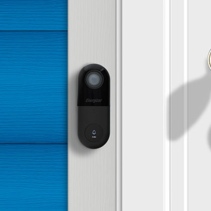 Energizer Connect Smart 2K 5GHz Wired Video Doorbell 2-Way Audio, Night Vision, Instant Motion Sensor, Live Viewing EOD1-1002-2KB