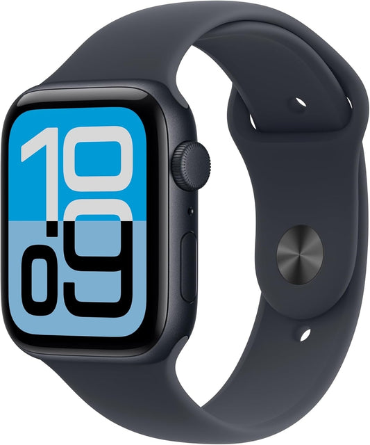 Apple Watch SE 3 (GPS) 44mm Midnight Aluminum Case Sport Band M/L (2025) MEHQ4LWA