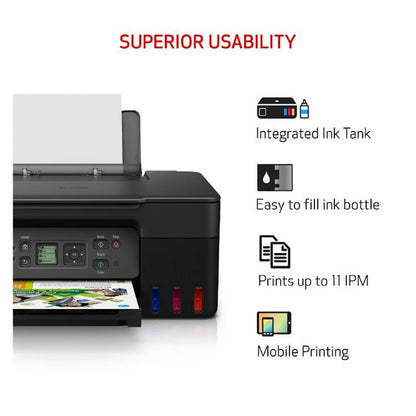 Canon PIXMA G3270 BK SE Wireless MegaTank All-in-One Printer Black