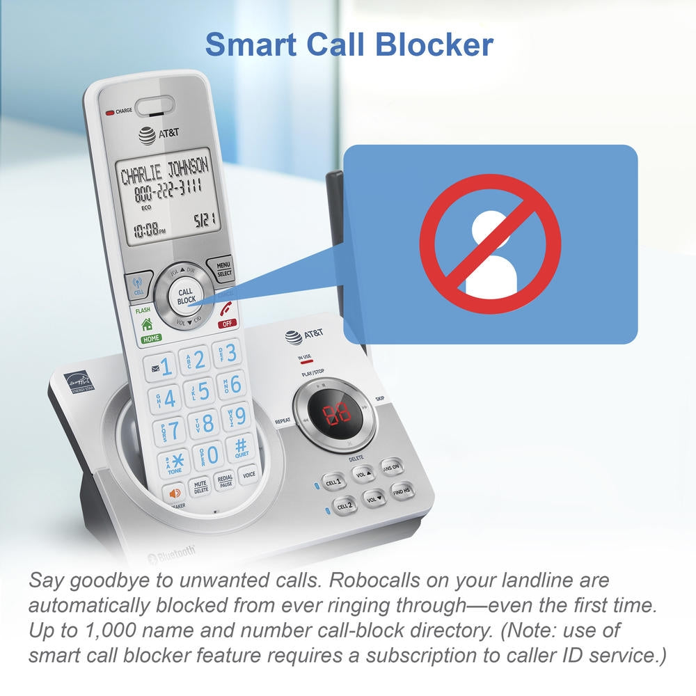 AT&T 3-Handset Answering System with Connect to Cell DL72350