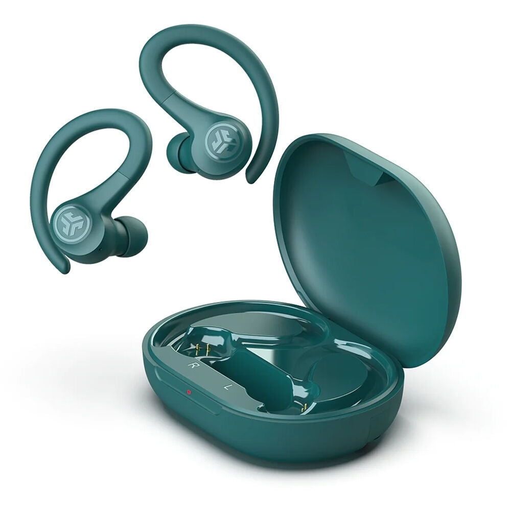 JLab GO Air Sport True Wireless Earbuds Teal, 32+ Hours Max Battery Life, Bluetooth 5.1 - EBGAIRSPRTRTEL124