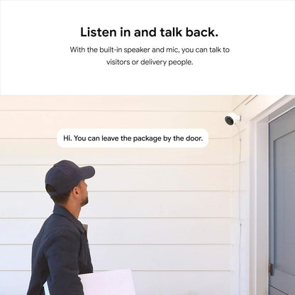 Google - Nest Cam Outdoor security camera NC2100ES