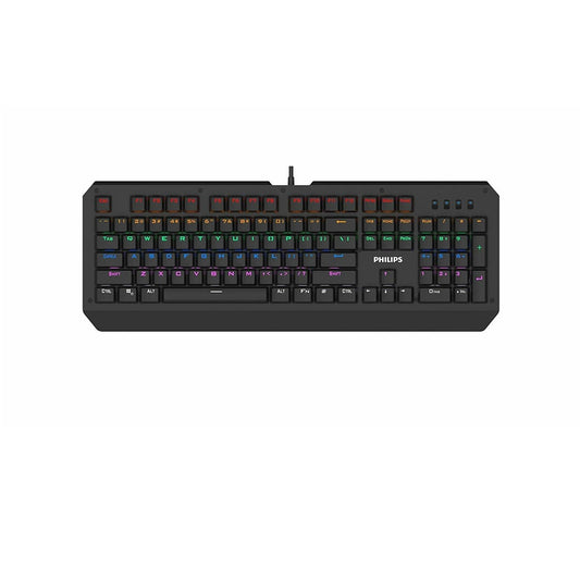 Philips USB Gaming Keyboard Mechanical Ambiglow Custom Backlit Keymaps SPK8413