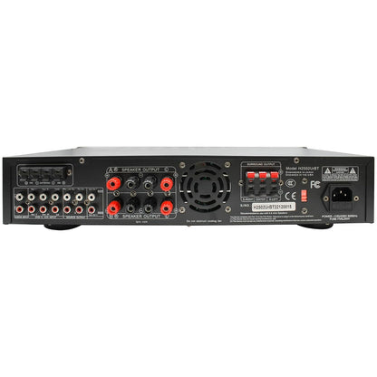 Technical Pro 2500 Watts Digital Hybrid Amplifier, Preamp/Tuner with USB and SD Inputs H2502URBT
