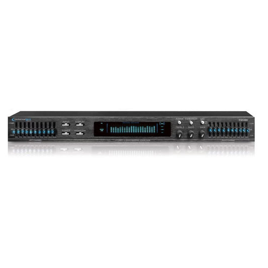 Technical Pro EQ5400 Professional Dual 10-Band Graphic Equalizer with LED Indicators, RCA Inputs & Rack Mount