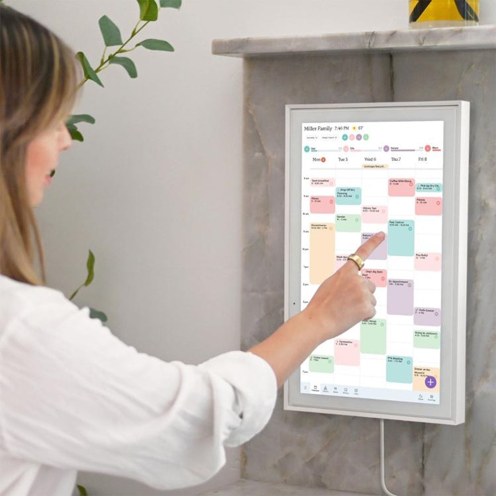 Skylight 15" Touchscreen Smart Calendar and Chore Chart White 150JEBA