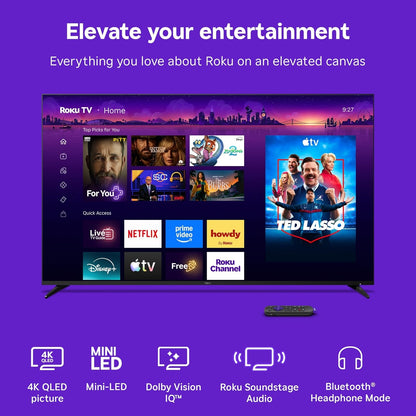 Roku - 55" Class Pro Series 4K QLED Mini-LED Smart RokuTV 55R8C5