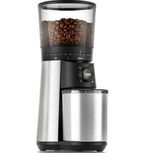 OXO 16 oz. Stainless Steel Conical Coffee Grinder with Adjustable Settings