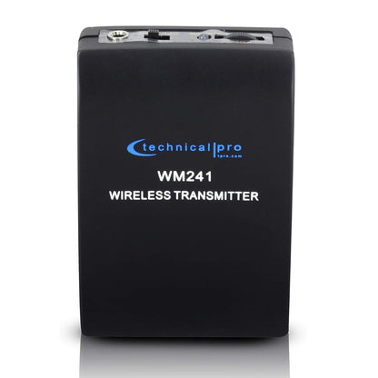 Technical Pro WM241 Dual Signal VHF Wireless Dynamic Headset Microphone System – 2 Microphones