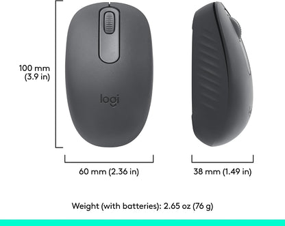 Logitech M196 Compact Ambidextrous Bluetooth Wireless Mouse - Graphite 910-007437