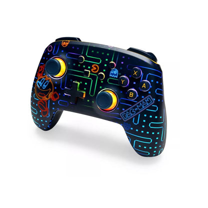 PowerA PAC-MAN Neon Arcade Enhanced Wireless Controller with Lumectra - Nintendo Switch: Compatible with Switch OLED & Lite