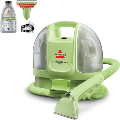 BISSELL Little Green Mini Portable Carpet Cleaner, HydroRinse self-cleaning tool; 4-in. tough stain tool 4075