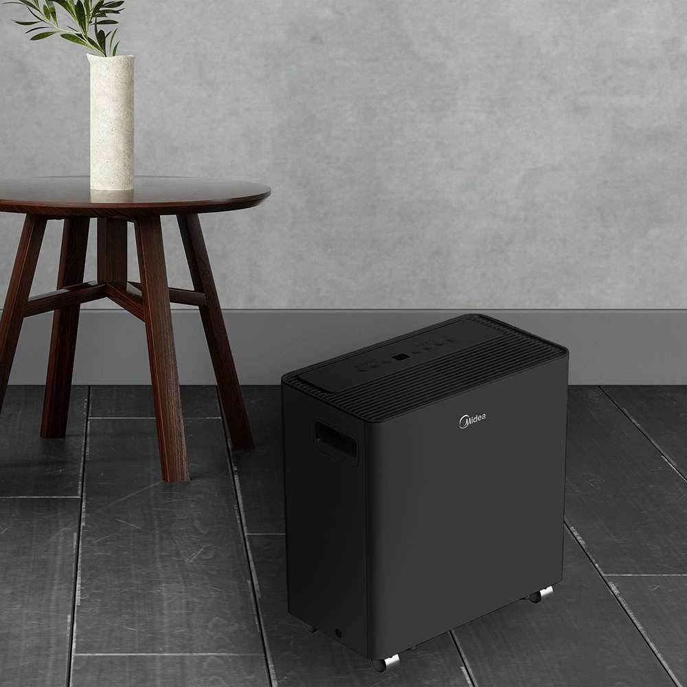 Midea 50 pt. Smart Access Dehumidifier with Built-in Pump for spaces up to 4,500 sq. ft MAD50PS1AWBL
