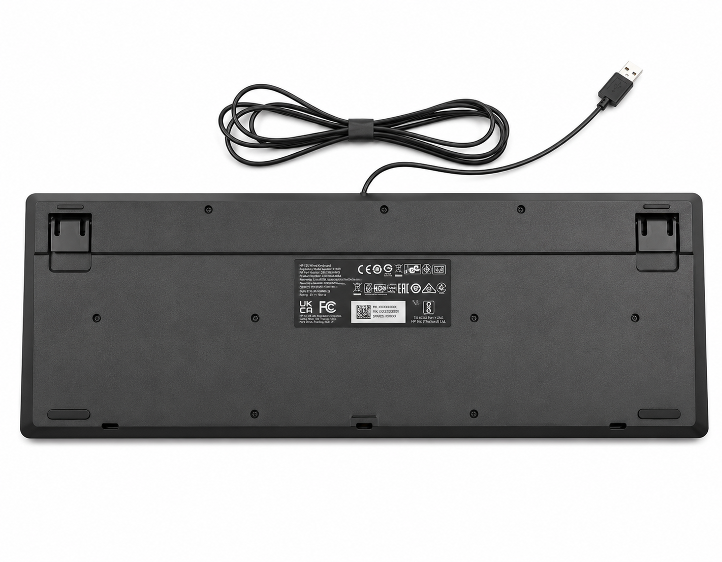 HP 125 Wired Keyboard QWERTY Black for PC Laptop N51146-001