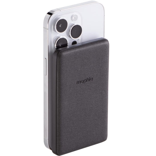 mophie - Snap+ Juice Pack Mini 5,000 mAh Portable Charger with MagSafe Compatibility - Black SNP-JP-MINI
