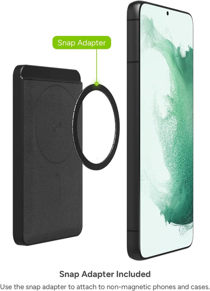 mophie - Snap+ Juice Pack Mini 5,000 mAh Portable Charger with MagSafe Compatibility - Black SNP-JP-MINI