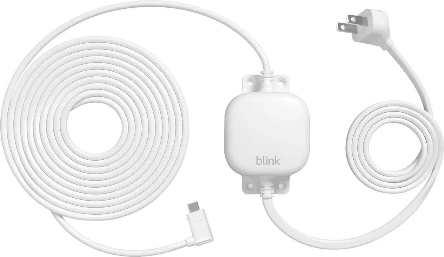 Blink 2pk Outdoor Camera with Mini 2 Camera, Weather Resistant 13' Power Adapter